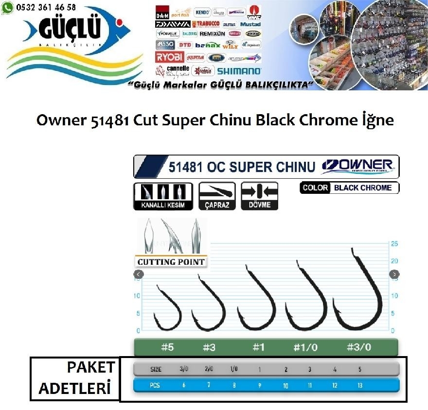 Owner%2051481%20Cut%20Super%20Chinu%20Black%20Chrome%20İğne%20No:1