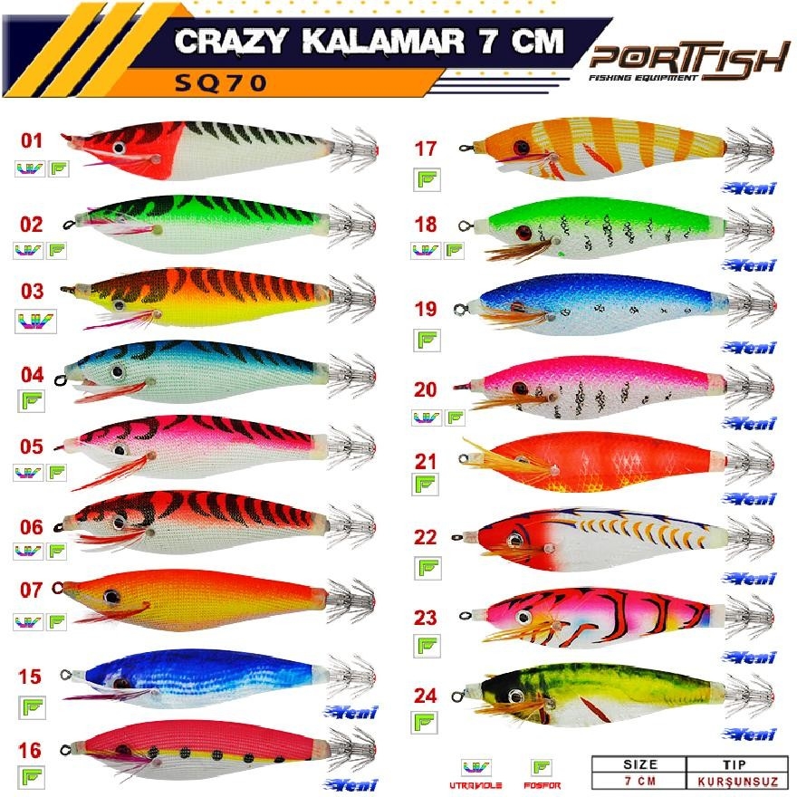 Portfish%20Crazy%20Sq70%207Cm%20Kalamar%20Zokası%20Renk:03