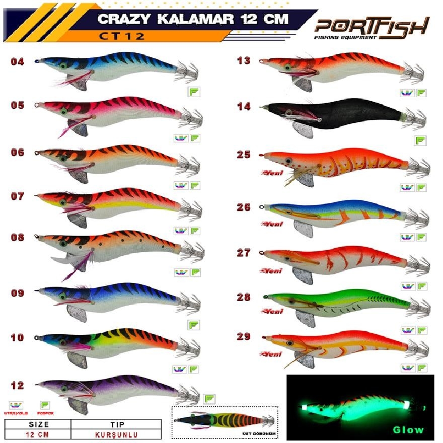 Kurşunlu%20Kalamar%20Zokası%20Portfish%20Crazy%2012Cm%20Renk:05