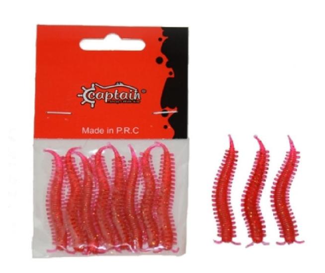 Silikon Kurt Captain Ajıbıshı 5.5Cm 8 Li Paket Renk:2