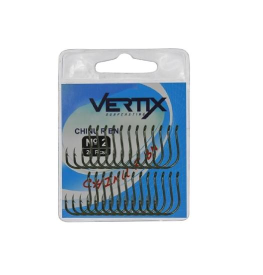 Vertix 58020 Chinu R Bn Siyah Olta İğnesi 25’Li Paket No:8