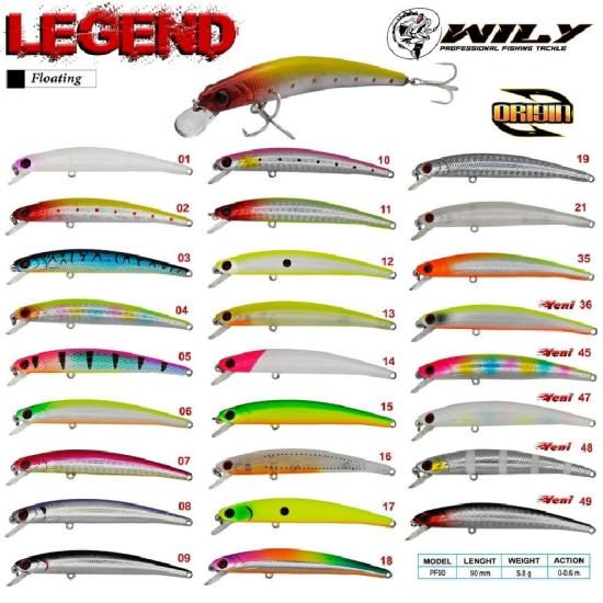 Wily Legend 9 Cm Maket Balık 5.8 Gr (0 - 0.6M) Renk:01