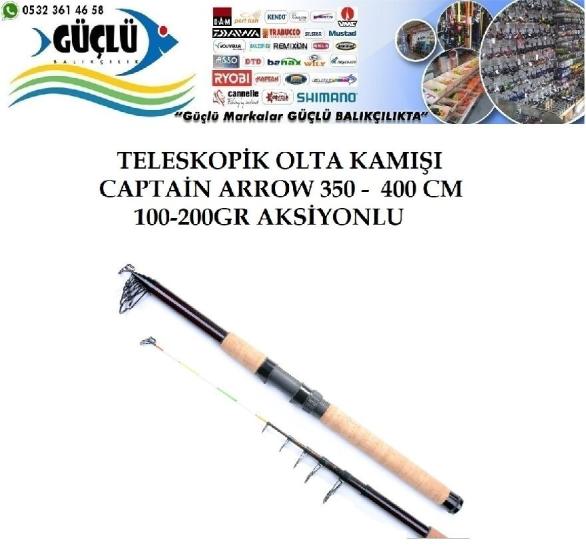 Teleskopik Kamış Captain Arrow Kamış 350 Cm 100-200 Gr