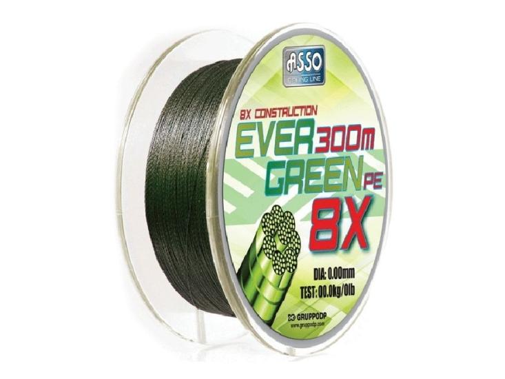 Asso Ever Green 8X 130M İp Misina 0,12Mm