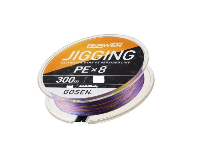 Gosen Jigging Answer Pe 2.0 Jig Ve Tai Rubber İpi 300Mt Multicolor