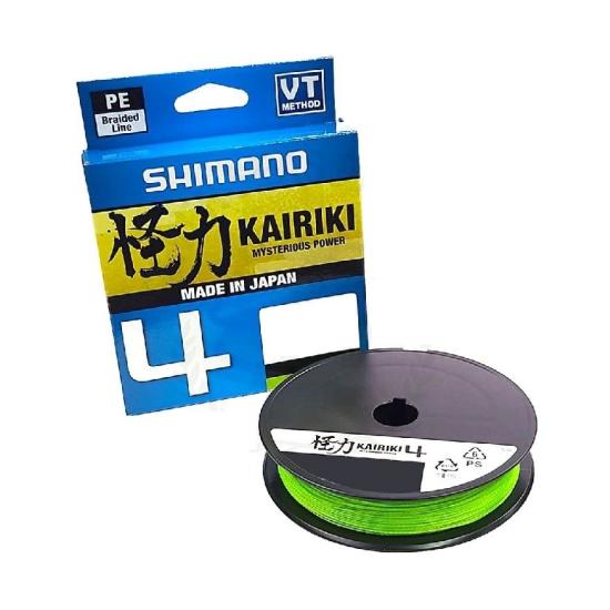 İp Misina Shimano Kairiki 4 Mantis Green (Yeşil) 0,28 150Mt 4Kat