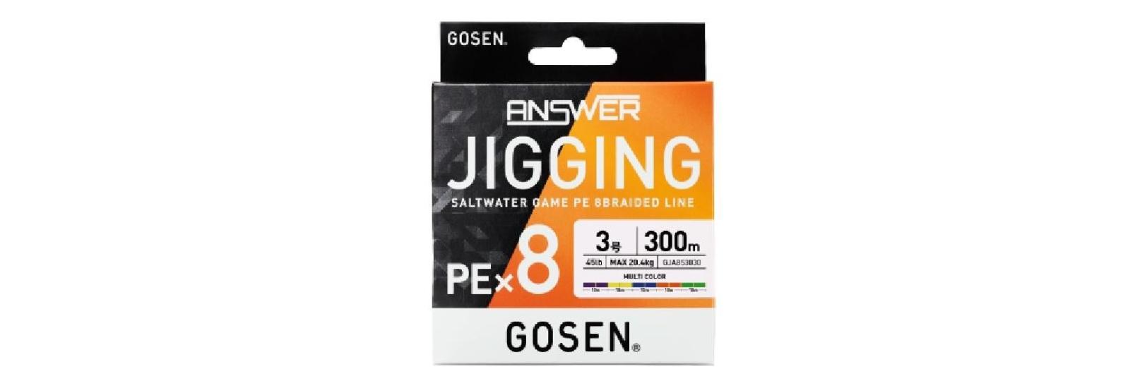 Gosen Jigging Answer Pe 4.0 55Lb Jig Ve Tai Rubber İpi 300Mt Multicolor