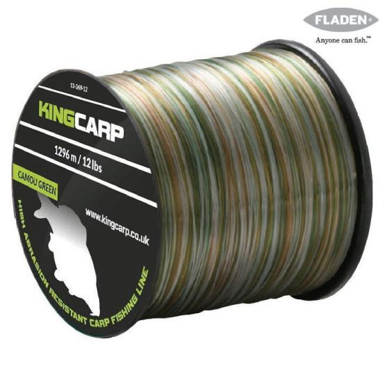 Sazan Misinası Fladen King Carp Yeşil Kamuflaj Misina 0.45 Mm