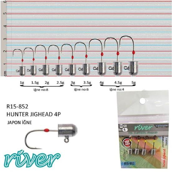 Jighead River Hunter 4’Lü Paket 2,5Gr