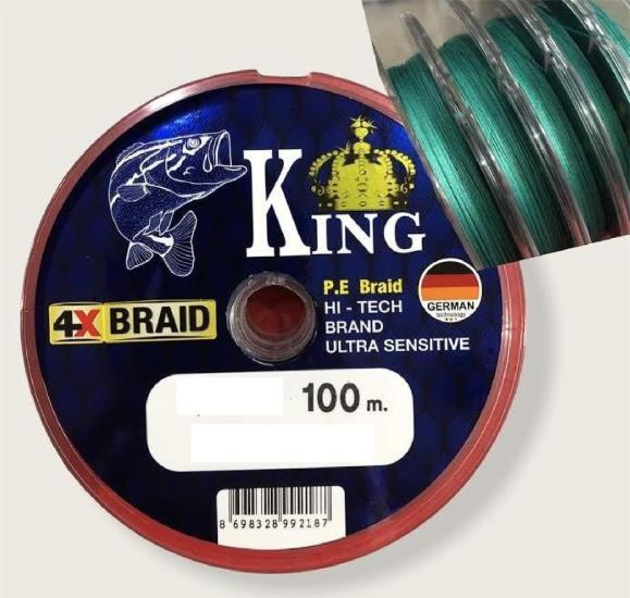 King Braid Ultra Sensitive Alman İp Misina 4X Pe Örgü 0,10Mm