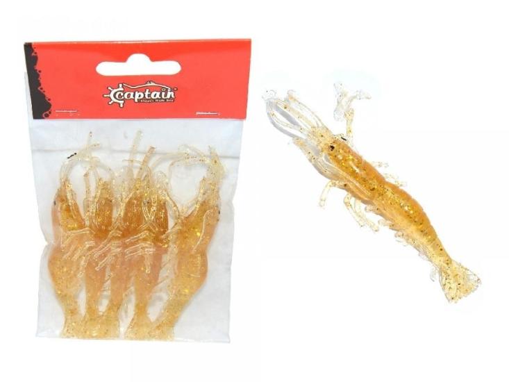 Captain 3059 Silikon Karides 6.5Cm Suni Yem 5’Li Paket