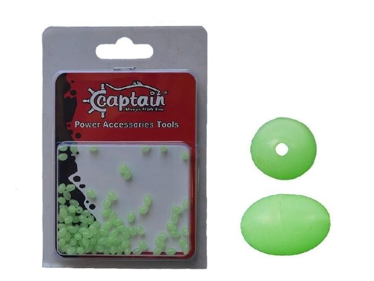 Captain Glowlu Çapari Ve Takım Boncuğu Oval 100’Lü Paket 6Mm