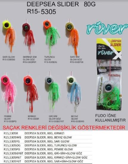 Derin Su Jig Yemi River Deepsea Slider 80Gr Renk: 05Og