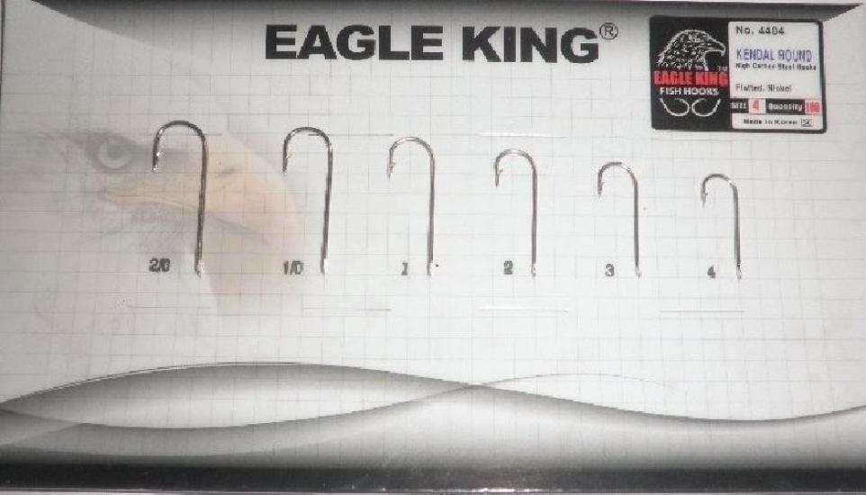 Eagle King 4404Nı Düz Uzun Sap Nikel Çelik İğne No:1/0