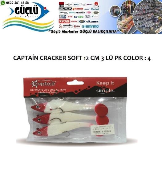 Levrek Turna Silikonu Captaın Cracker Soft 12 Cm 3’Lü Pk Renk : 4