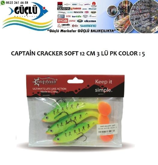 Levrek Turna Silikonu Captaın Cracker Soft 12 Cm 3’Lü Pk Renk : 5