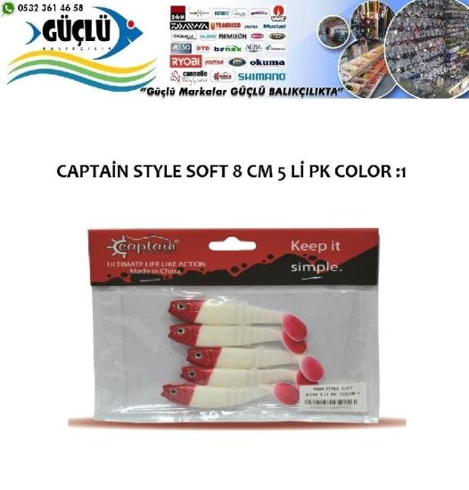 Levrek Turna Silikonu Captaın Style Soft 8 Cm 5’Li Pk Renk :1