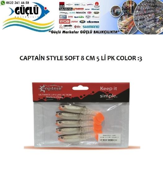 Levrek Turna Silikonu Captaın Style Soft 8 Cm 5’Li Pk Renk :3