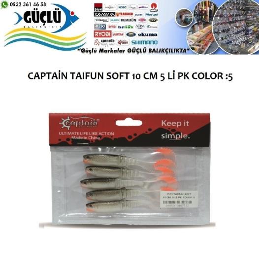 Levrek Turna Silikonu Captaın Taıfun Soft 10 Cm 5 Li Pk Renk :5