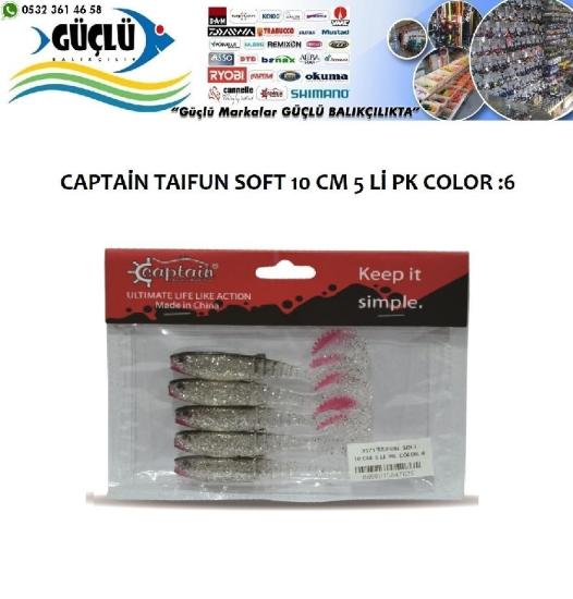 Levrek Turna Silikonu Captaın Taıfun Soft 10 Cm 5 Li Pk Renk :6