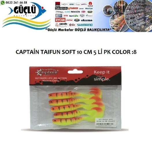 Levrek Turna Silikonu Captaın Taıfun Soft 10 Cm 5 Li Pk Renk :8