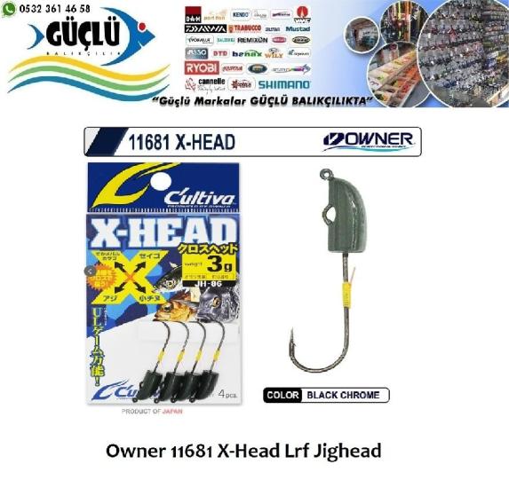 Lrf Jighead Owner 11681 X-Head Lrf Jighead 1,5Gr