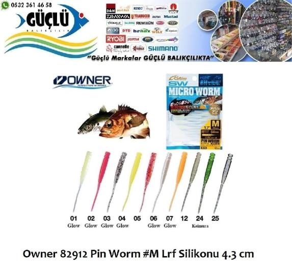 Lrf Silikonu Owner 82912 Pin Worm M Lrf Silikonu 4.3 C Renk 04