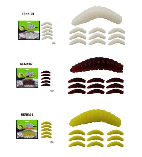 Mutant 3515 Miracle Aromalı 2Cm Silikon Yem 30’Lu Paket Renk:06